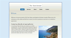 Desktop Screenshot of drsamadamscounseling.com